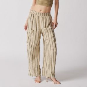 urban outfitters mae linen cargo pant
